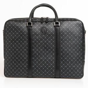 Trussardi Black Leather Briefcase